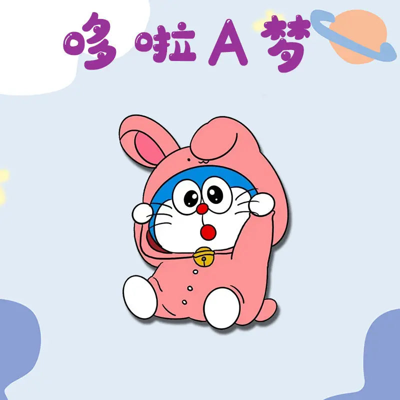 New Doraemon Anime Cartoon Kawaii Jingle Cat Cute Clothes School Bag Pins Ornaments Creative Personalized Badge Gift Wholesale