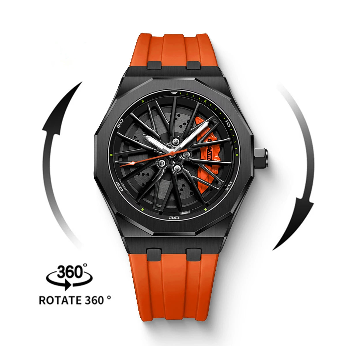 Naruto Anime - Sharingan Rotary Dial Watch – 3D Anime Quartz Waterproof Men’s Luxury Watch