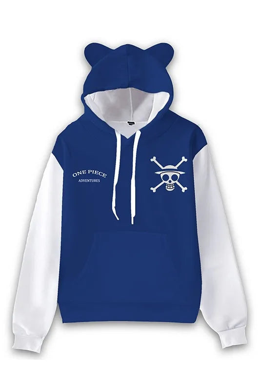 Anime One Piece Luffy Trafalgar D. Water Law Hoodie Cosplay Costume Long Sleeve Sweatshirt Sweater Zip Up Coat Jackets