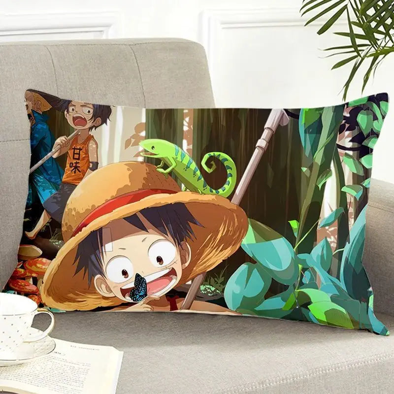 New One Piece Luffy Nami Zoro Chopper anime cushion pillow set pillow student nap pillow creative bedding holiday gift