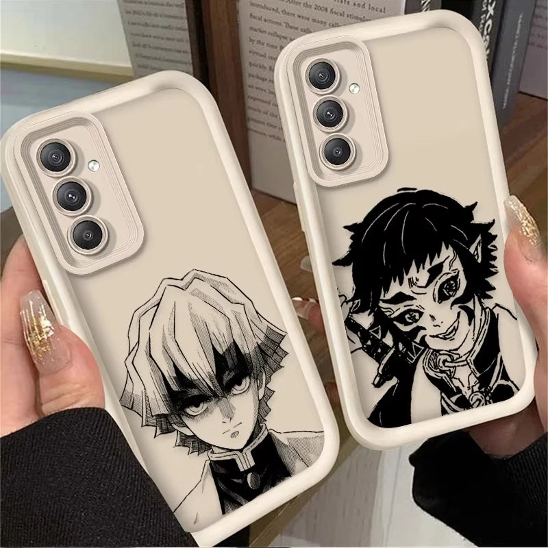 Anime A-Agatsuma Z-Zenitsu Phone Case For Samsung Galaxy A14 A15 5G S21 S22 S23 S24 S25 5G FE Plus Ultra A25 A35 A52 A53 A54 A55