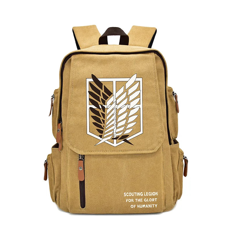 New Attack On Titan Anime Peripheral Rucksack Primary and Secondary School School Bag Men's and Women's Backpack Birthday Gift