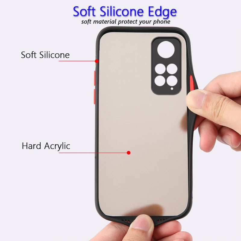 Blue Lock Frosted Anime Case – Cool Translucent Back Cover for Xiaomi Mi Series