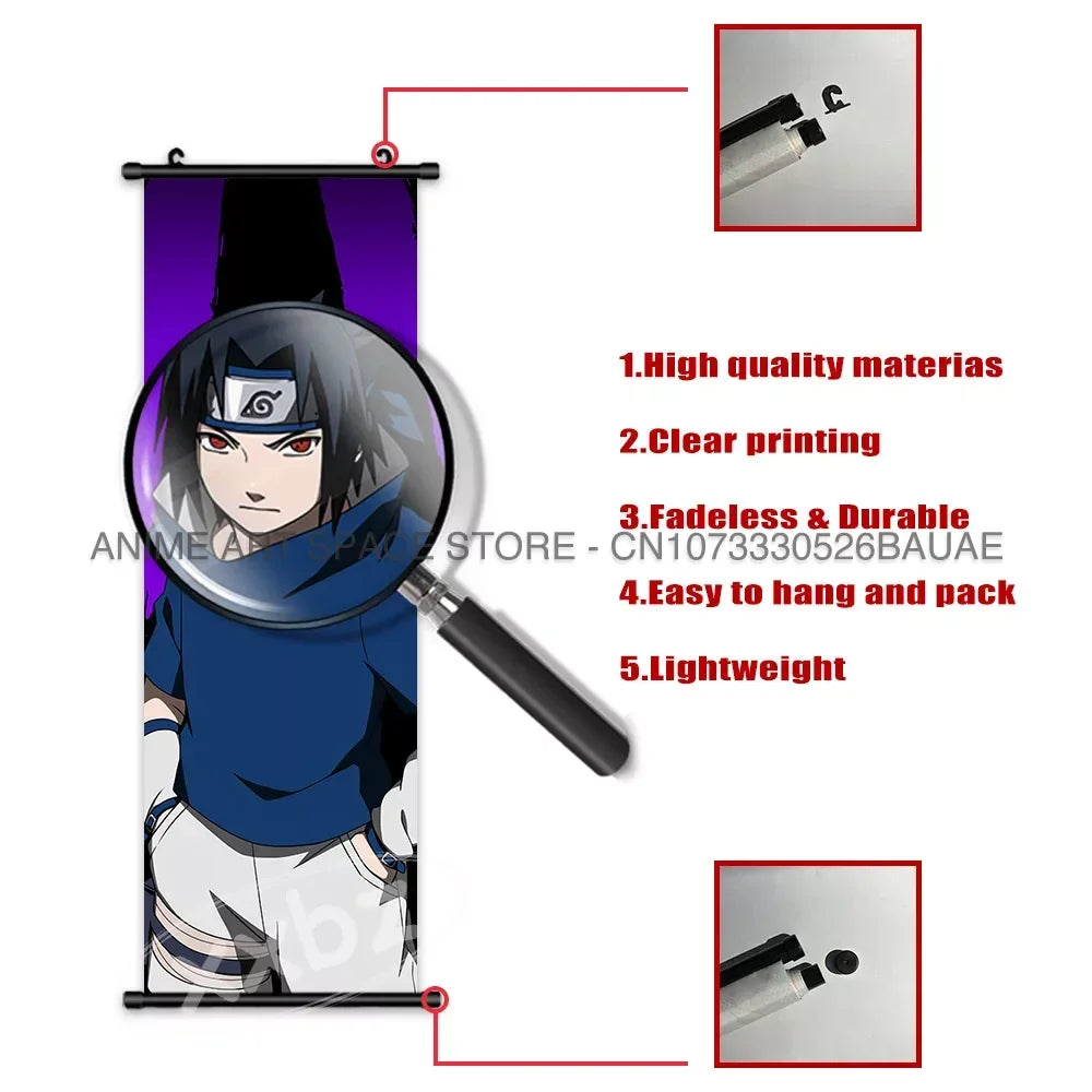 Naruto Characters Wall Scroll Decoration