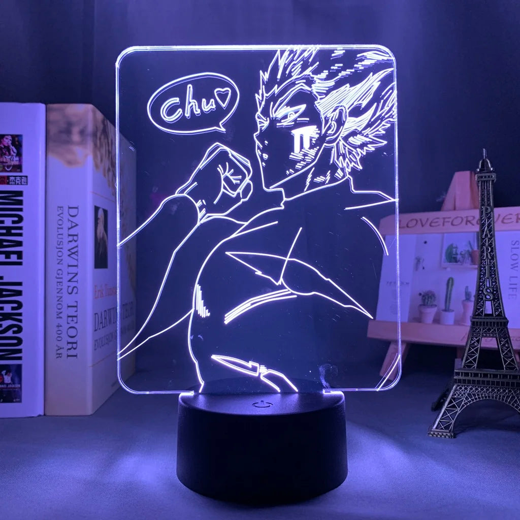 One Punch Man Saitama Figure Led Night Light Lamp for Home Decoration Nightlight Cool Manga Store Decor Ideas Table 3d Light