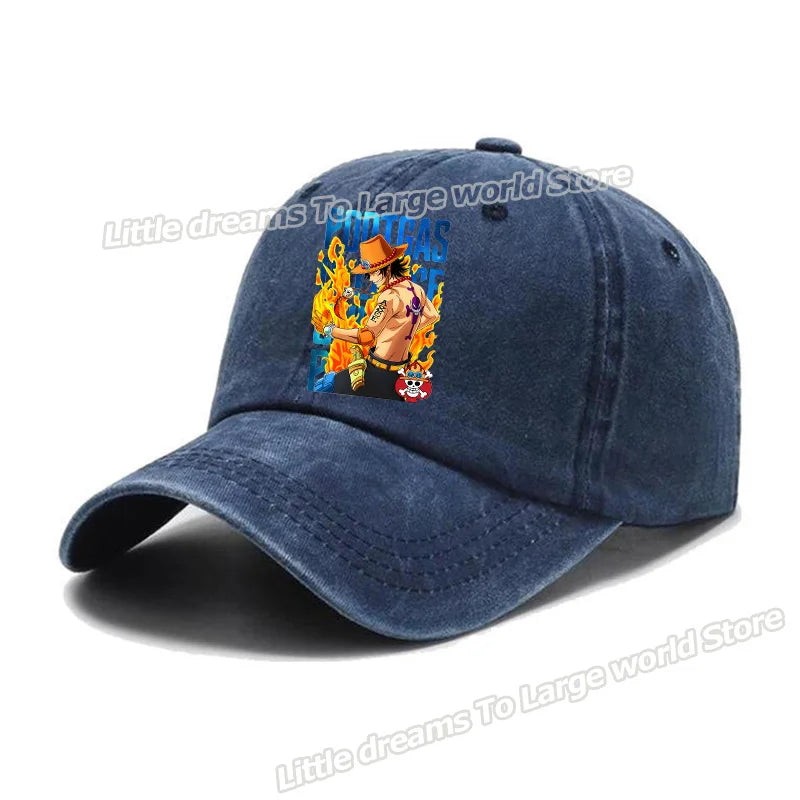 One Piece Baseball Cap Men Anime Printed Snapback Hat Adult Women Summer Sunshade Caps Unisex Hip Hop Casual Adjustable Hat Gift