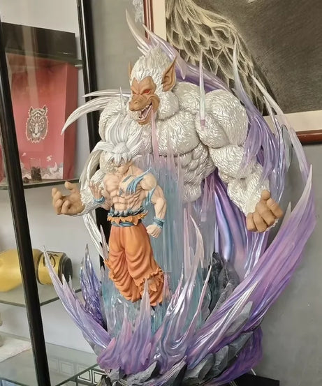 31cm Dragon Ball Great Ape King Son Goku Ultra Huge And Domineering Action Figurine Statue Model Game Combat Posture Ornament