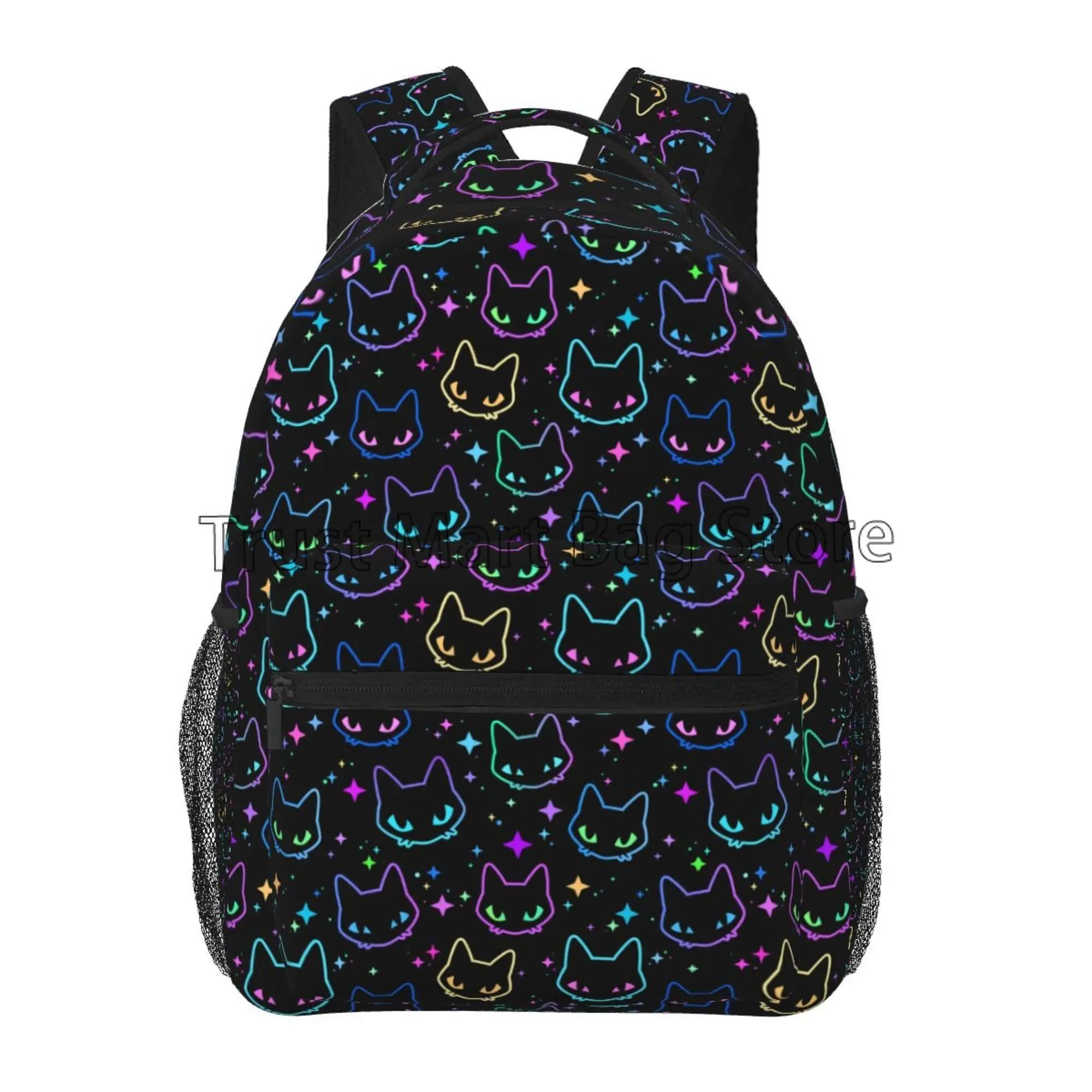 Anime Neko Atsume Women Backpack Mochila for Girls Boys Travel Rucksack Cute Cat Printing Shoulder Bag for Teenages