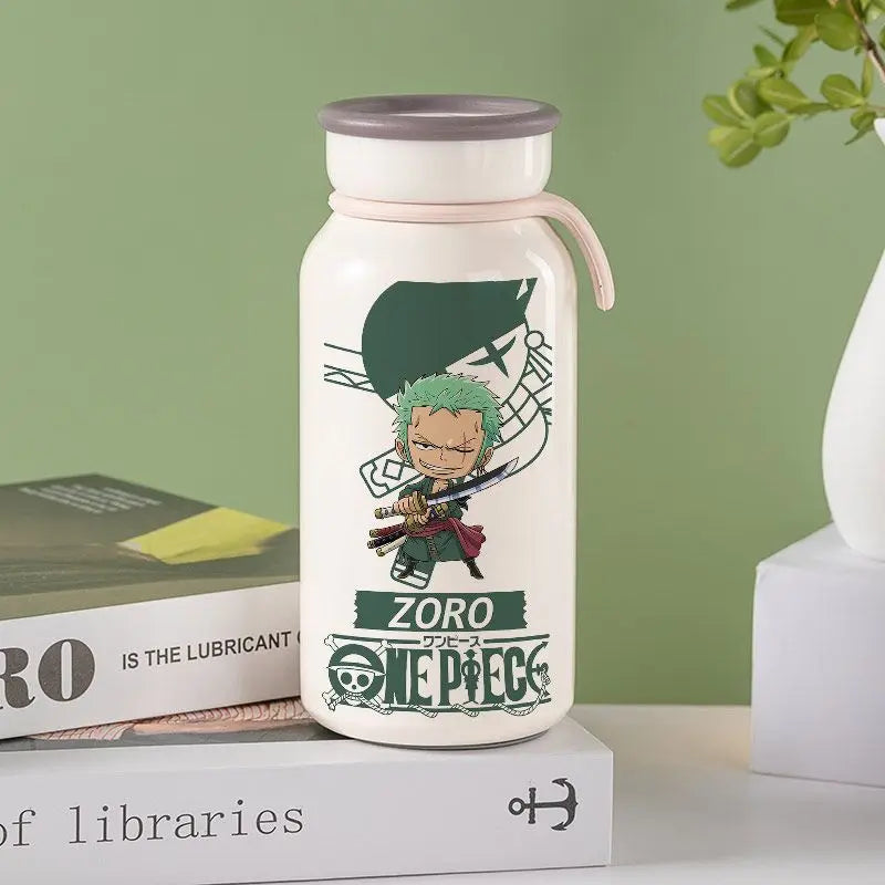 Anime One Piece Monkey D. Luffy Roronoa Zoro Nami Usopp Chopper Nico Robin Franky Insulated Cup Drinking Cup Anime Cup