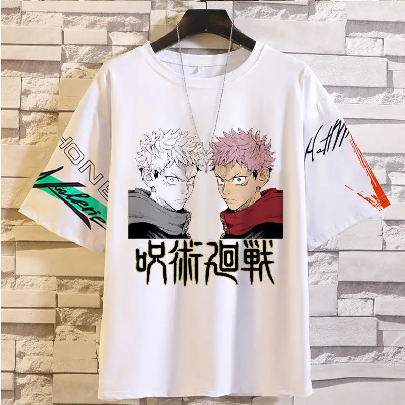 Anime Summer Jujutsu Kaisen T-Shirt Gojo Satoru Clothes Men and Women Fashion T Shirts Short Sleeves Casual Tops birthday gifts