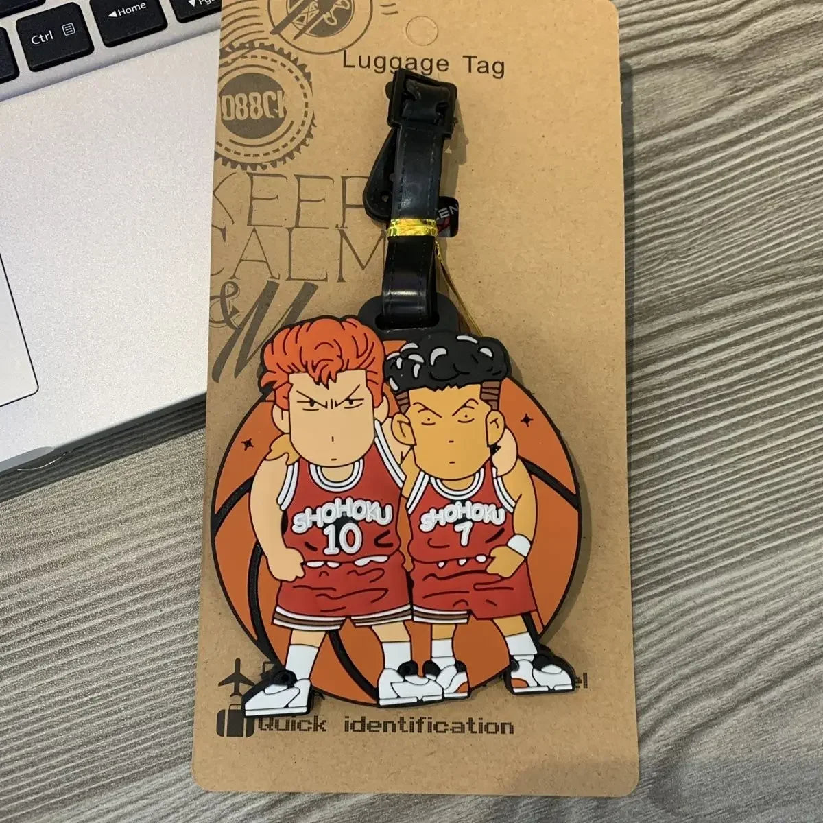 10cm anime cute slam dunk Rukawa Maple Sakuragi Mitsui silicone luggage tag travel checked bag charm diy Christmas gift