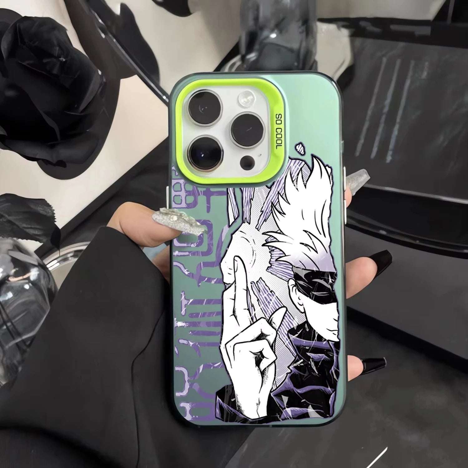 Hot Anime J-Jujutsu Kaisen Gojo Phone Case For iPhone 16e 16 Pro Max 15 14 Plus 13 12 Mini 11 Pro Shockproof Silicone Back Cover