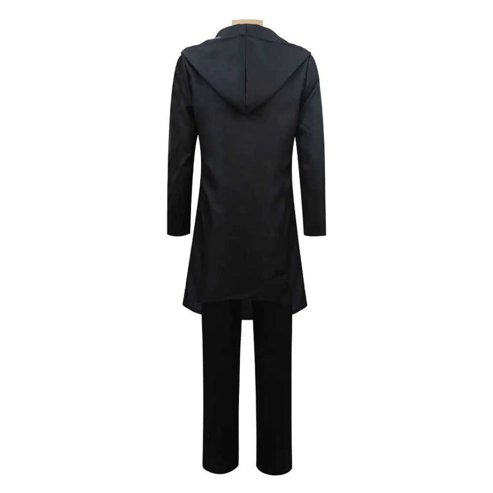 Eren Jaeger Cosplay Costume Anime Titan Costume Wig Cosplay Eren Yeager Black Hooded Trench T-shirt Pants Halloween Clothes