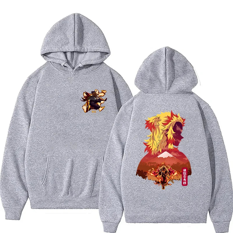 New Anime Rengoku Kyoujurou Printed Hoodies Men/women Sweatshirts Casual Fashion Y2K Fleece Hoodie Personality Pullover