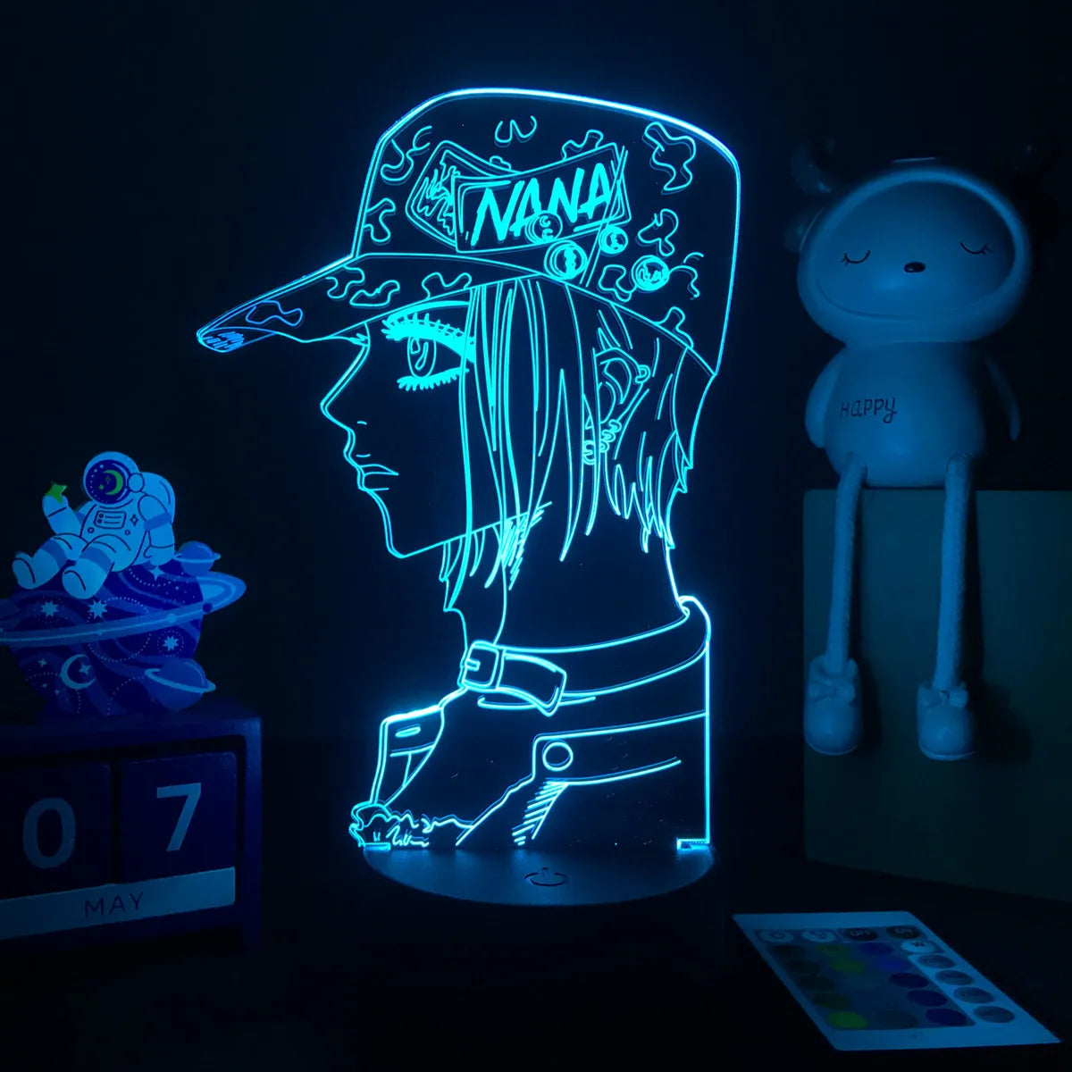 Anime Nana 3D LED Nightlight for Bedroom Decor Table Lamp Nana Osaki Figure Kids Child Girls Light Manga