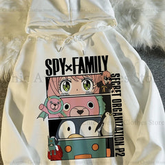 Spy x Family Series Anime Print Graphic Hoodie – Unisex Long Sleeve Pullover