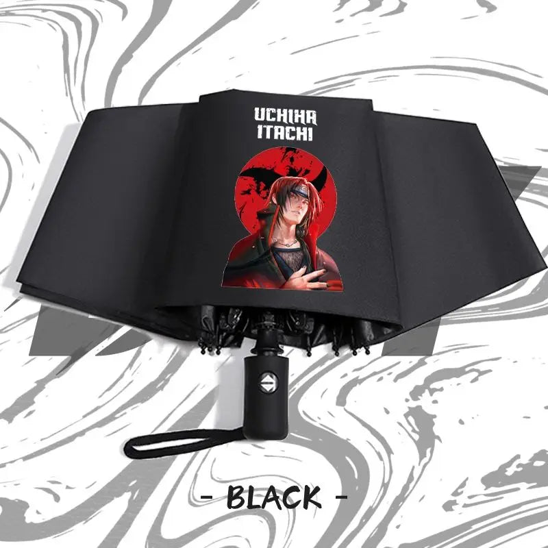 Naruto anime peripheral automatic umbrella Naruto Namikaze Minato Uchiha Itachi Kakashi Haruno Sakura sunshade umbrella gift