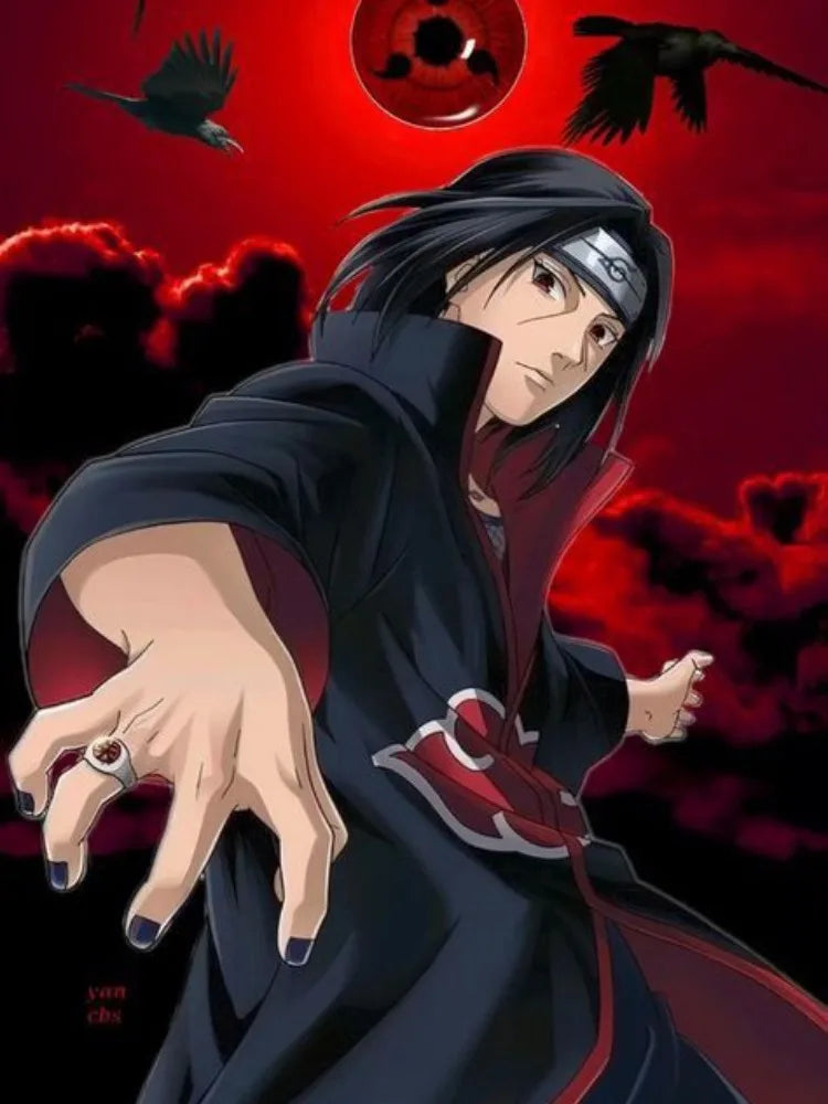 Uchiha Itachi New Diamond Painting Mosaic Naruto Cartoon Art Cross Stitch Embroidery Rhinestones Home Decor Children's Gift