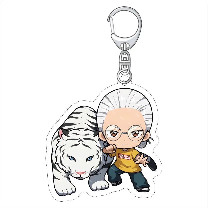 Anime Sakamoto Days NEW Acrylic Acrylic Fun Keychain Animation Related Product Girl Gift Key Chain Bag Charm Q version Pendant