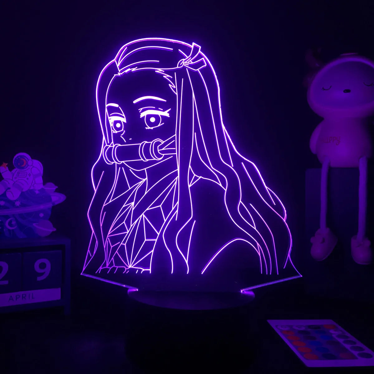 Manga 3d Light Kimetsu No Yaiba for Bedroom Decor Night Light Birthday Gift Table Lamp Anime Demon Slayer Mitsuri Kanroji Figure