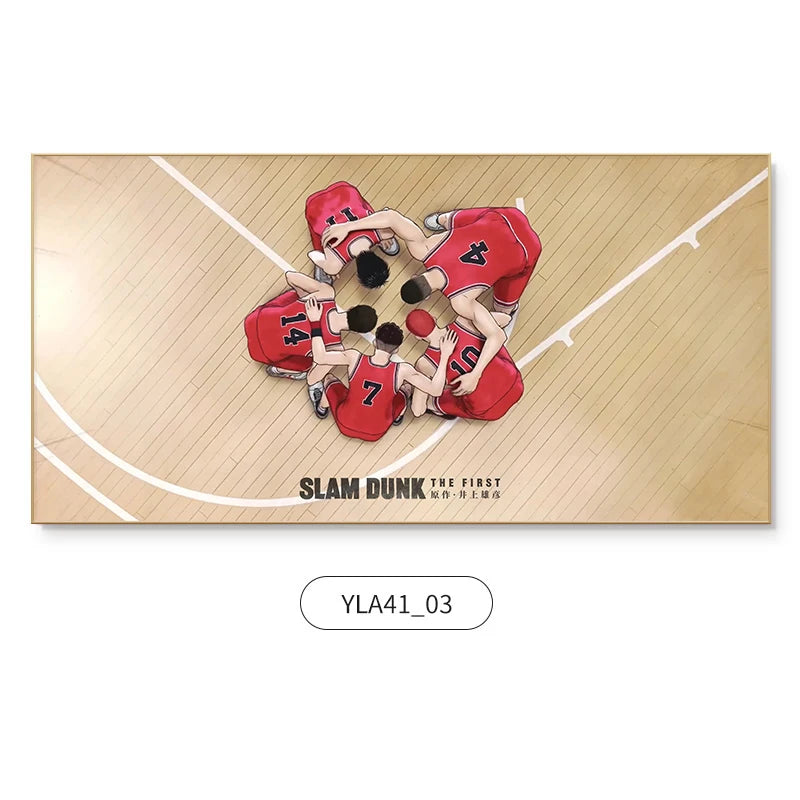 Slam Dunk Wall Art – Sakura Path Anime Mural for Bedroom or Living Room