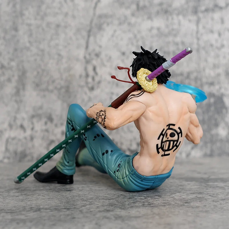 One Piece Anime Figurine Sitting Posture Trafalgar Law Operation Room Action Figures Pvc Model Collection Decoration Toys Gift