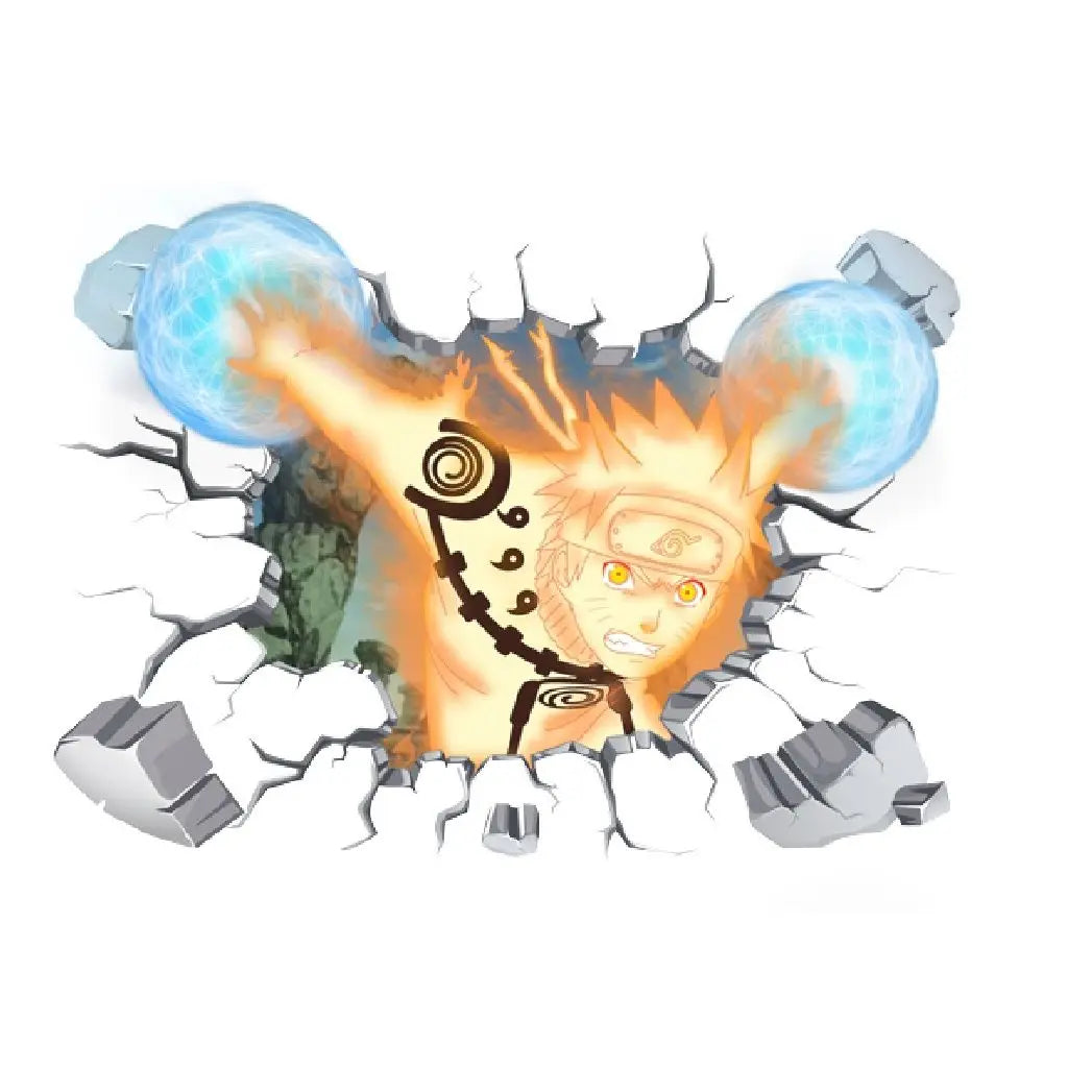 Naruto Wall Stickers, Personalized 3D Three-dimensional Adhesive Wall Stickers, Waterproof Glass Stickers, Decorative Paintings