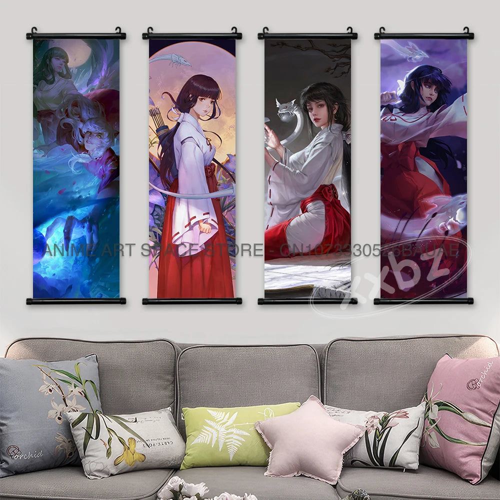 Inuyasha Poster hanging scroll: Kagome and Sesshomaru