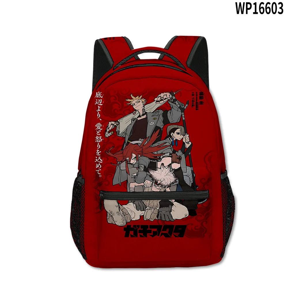 Trendy Popular Novelty Gachiakuta student Bookbag Notebook Backpacks 3D Print Oxford Waterproof Boys/Girls Travel Backpacks