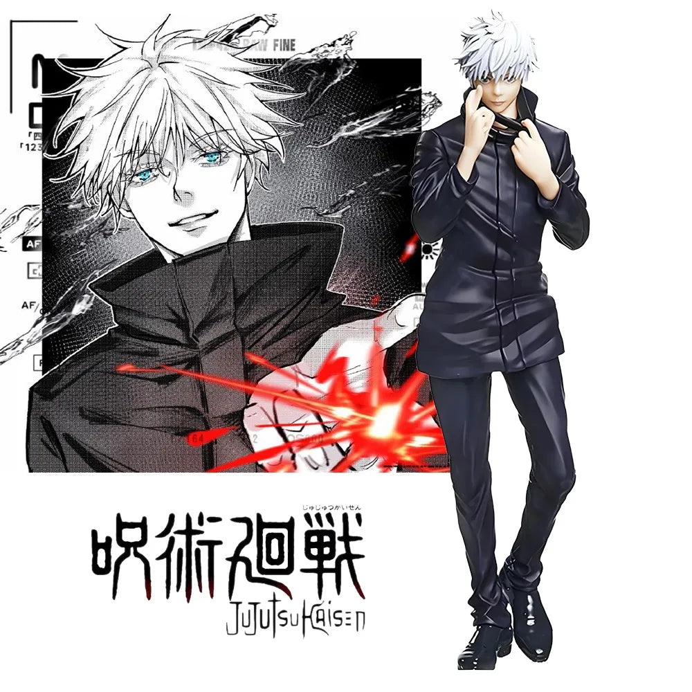18cm/7.09in Jujutsu Kaisen Anime Figure Gojo Satoru Action Figure PVC Statue Collection Model Toys Gifts