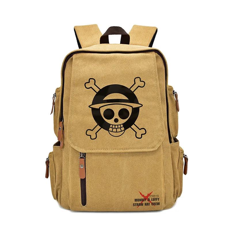 Anima One Piece Peripherals Luffy Ace Premium New Rucksack School Bag Trendy Large Capacity Backpack Bag Birthday Fan Gift