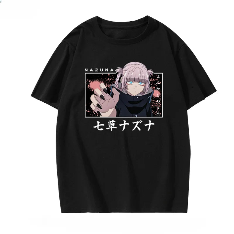CALL OF THE NIGHT T-shirt Japan Anime Hot Sale ACG Fans Otaku Tshirt Korea Style Aesthetic Short-sleev Summer Tops Hipster Tees