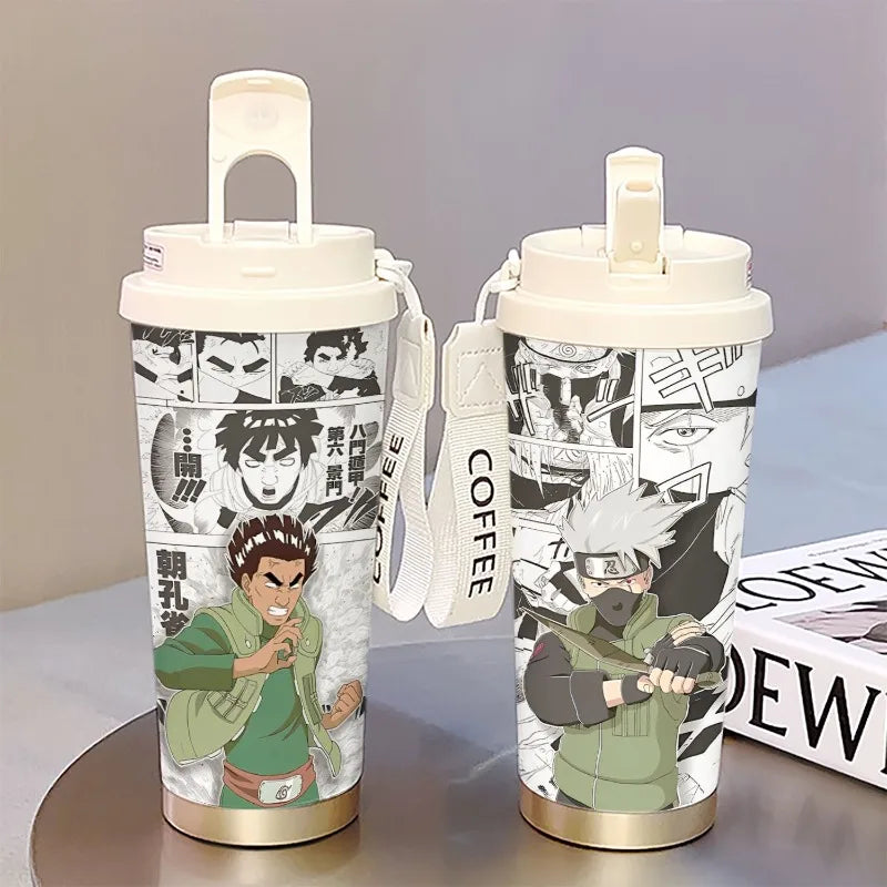 new Uzumaki Naruto cute and cool personality high-value two-dimensional student going out portable straw water cup birthday gift