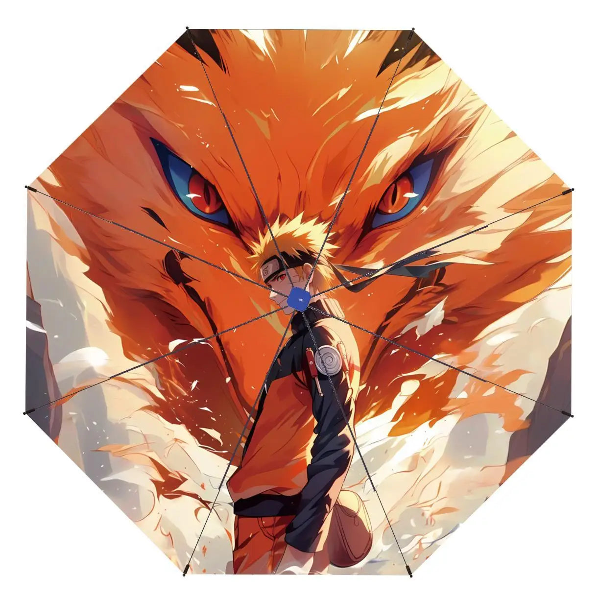 Naruto Umbrella Anime Personality Creative Fashion Sunscreen Student Fully Automatic Folding Umbrella Birthday Gift