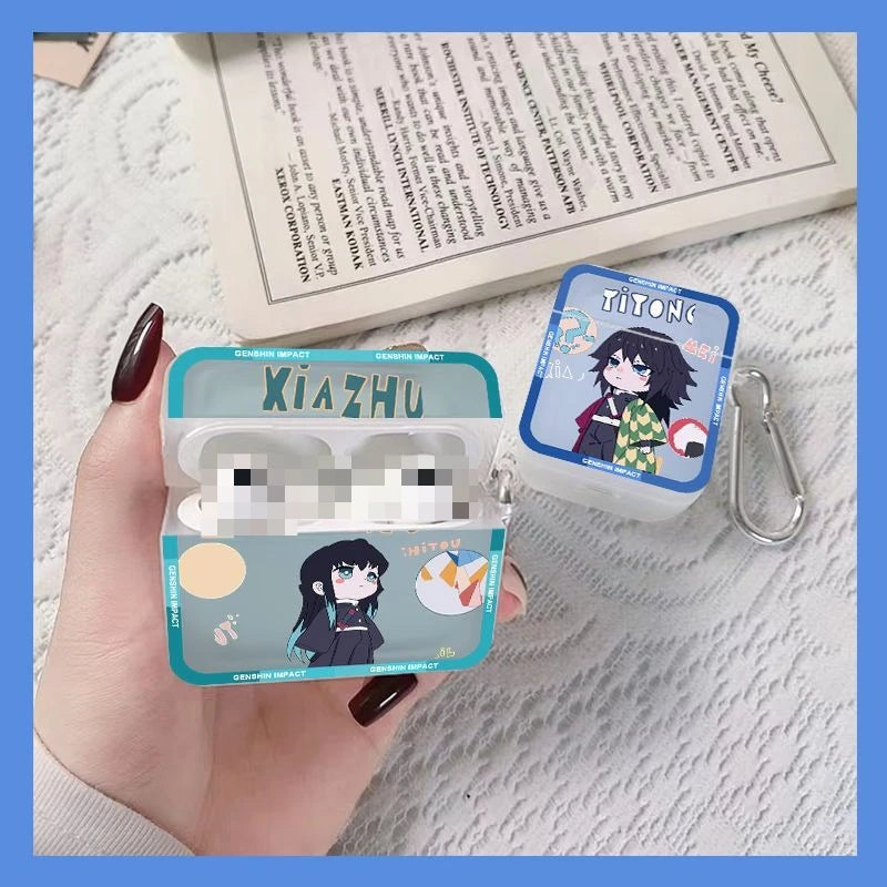 Demon Slayer Earphone Protective Case Anime Style New AirPods 3rd Gen Apple AirPods 2 Bluetooth Earphone Case Birthday Gift