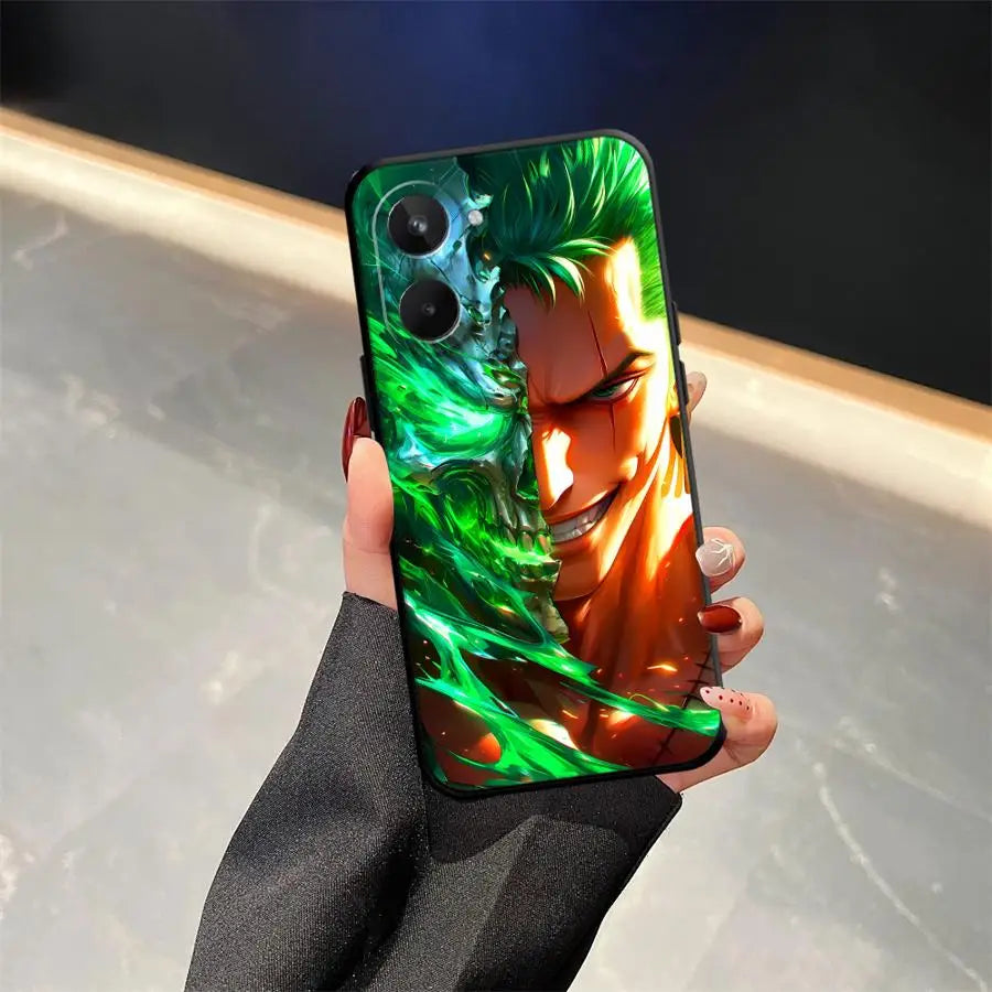 Phone Cover Case for Realme C15 C12 P3 Ultra C21 GT Master Neo2 C25 C33 C35 C53 C55 11 Pro Nazro 50 50i 12 14 Ones Pieces Luffy