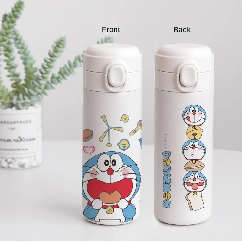 Doraemon Stainless Steel Thermos Mug – 400ml Insulated Cartoon Water Bottle