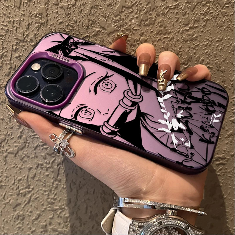 Demon Slayer Matte Shockproof Case – Anime iPhone 7–16 Pro Max SE XR XS