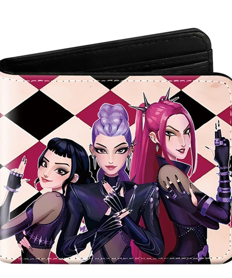 Devil Hunter Pu Anime Print Short Mini Wallet Rumi Mira Zoey Saja Boys Figure Change Storage Bag Birthday Gift