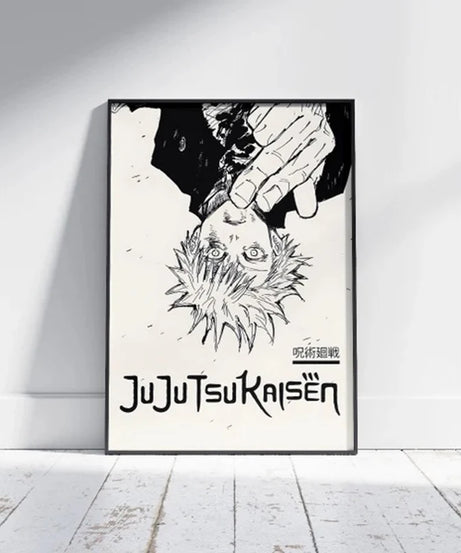 Jujutsu Kaisen Canvas Art – Itadori, Gojo, Fushiguro & Toji Anime Poster (Unframed)