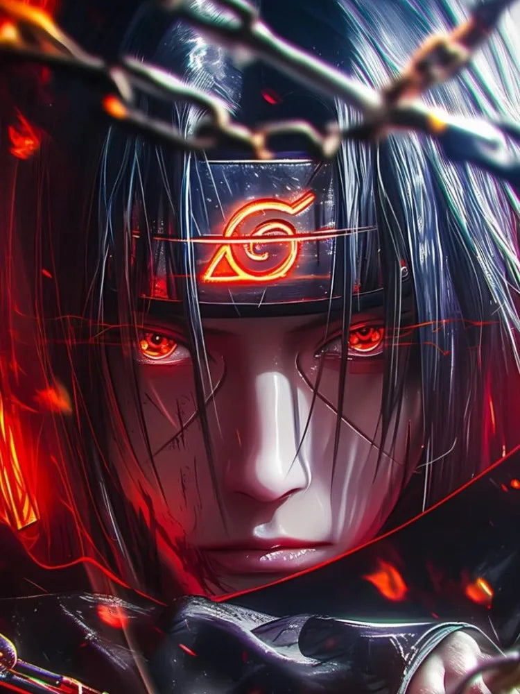 Uchiha Itachi New Diamond Painting Mosaic Naruto Cartoon Art Cross Stitch Embroidery Rhinestones Home Decor Children's Gift