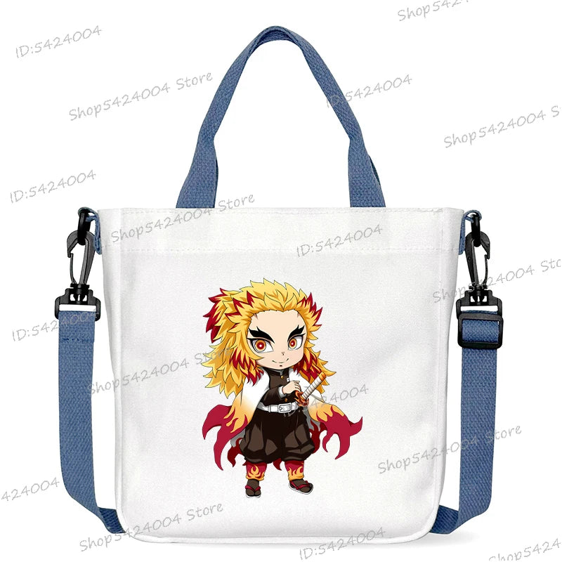 Demon Slayer Crossbody Bag – Rengoku & Tengen Graphic Print Shoulder Bag