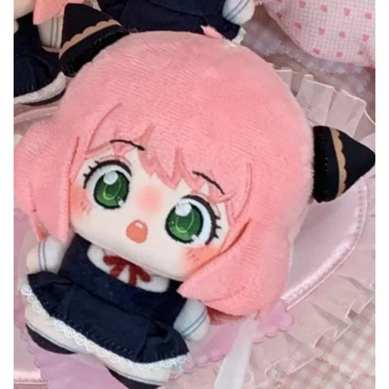 10cm Anime Spy X Family Anya Forger Cute Cotton Doll Fan Made Plush Toy Stuffed Doll Birthday Gift for Fans Decorative Supplies