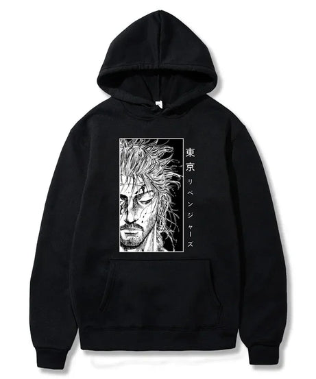 Manga VAGABOND Miyamoto Musashi Print Man Hoodies Acg Fans Streetwear Hipster Otaku Clothing Casual Girl Sweatshirts