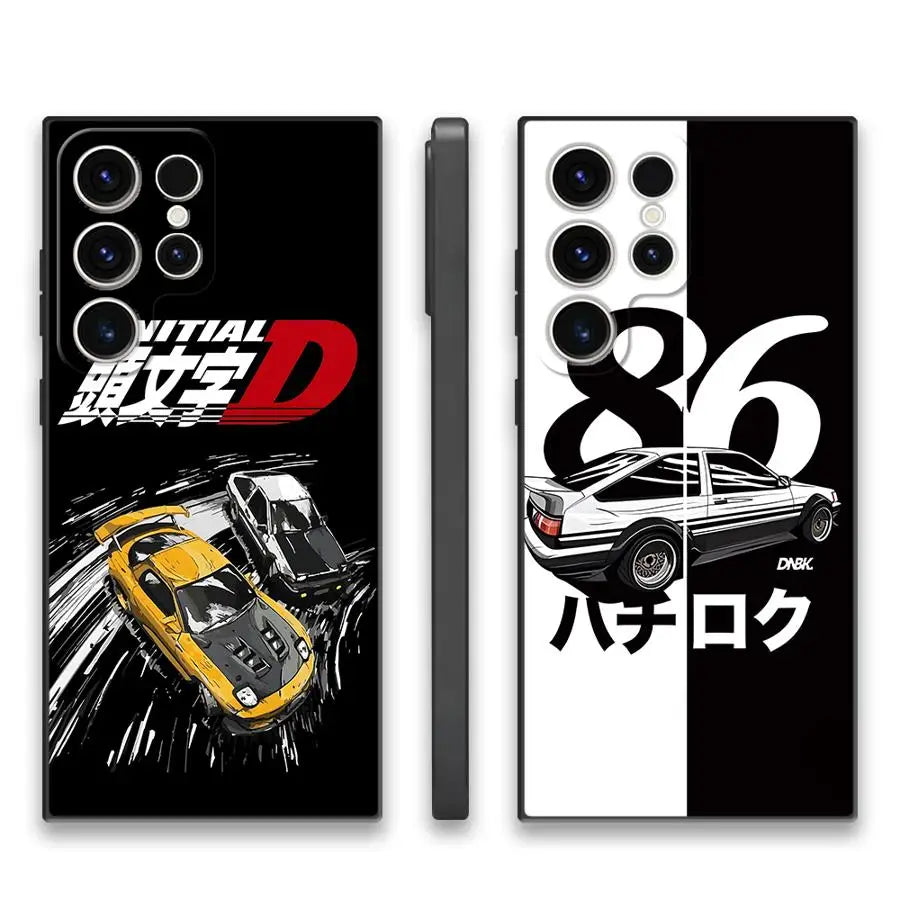 Anime Initial D Cool Phone Case for Samsung Galaxy S10 S9 Note 9 8 S8 Plus S10e Note 20 Ultra Note 10 Plus Silicon Cover
