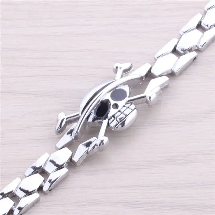 One Piece Animation Peripheral Bracelet OnePiece Logo Bracelet Alloy Fashion anime Animation Jewelry