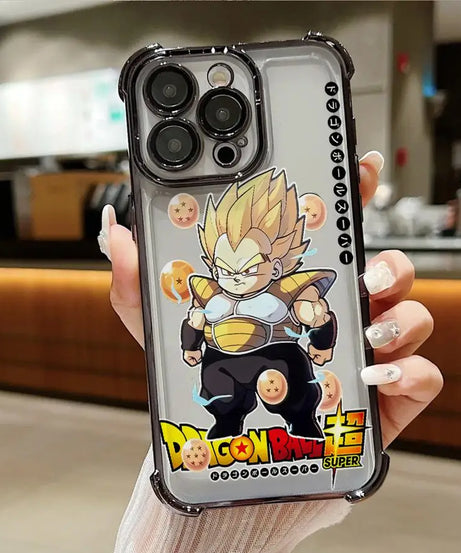 Dragon Ball Z Anime Phone Case – Soft Shell for iPhone 11–16 Pro Max & Plus