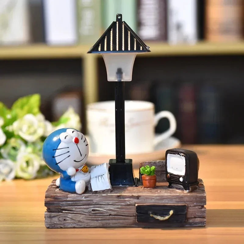 15cm Doraemon & Tinker Bell Night Light – Cute Anime Home Decor Gift