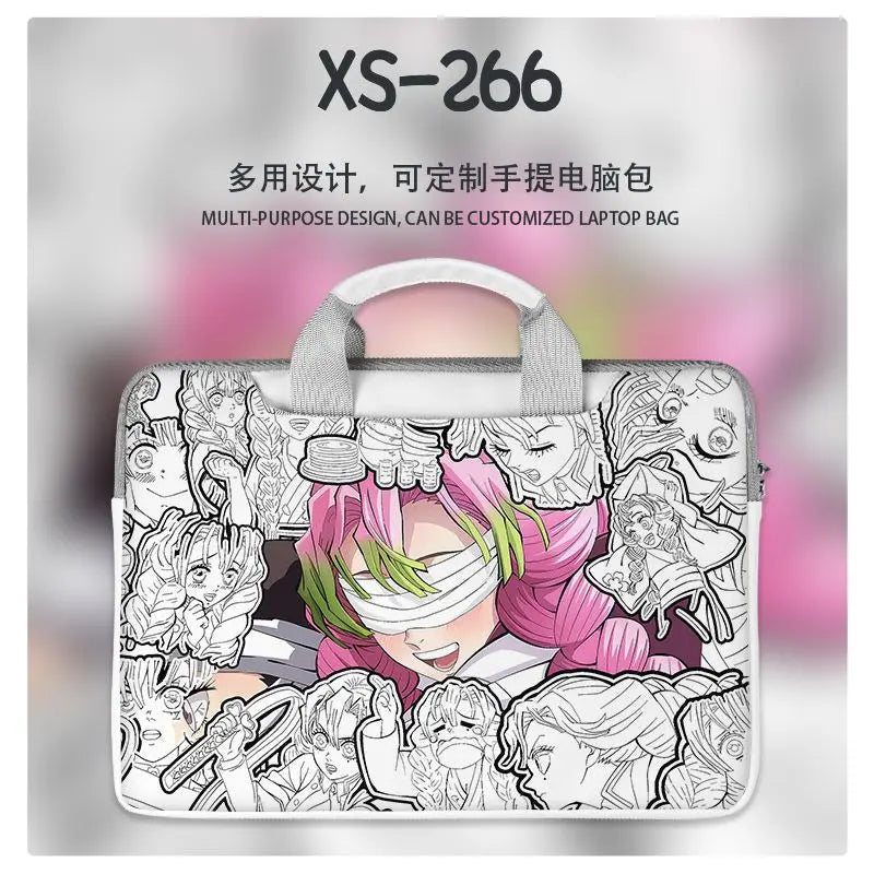Demon Slayer Nezuko Tanjiro Notebook Laptop Bag Can Be Worn on One Shoulder As A Suitcase 12-16 Inches Anime Universal