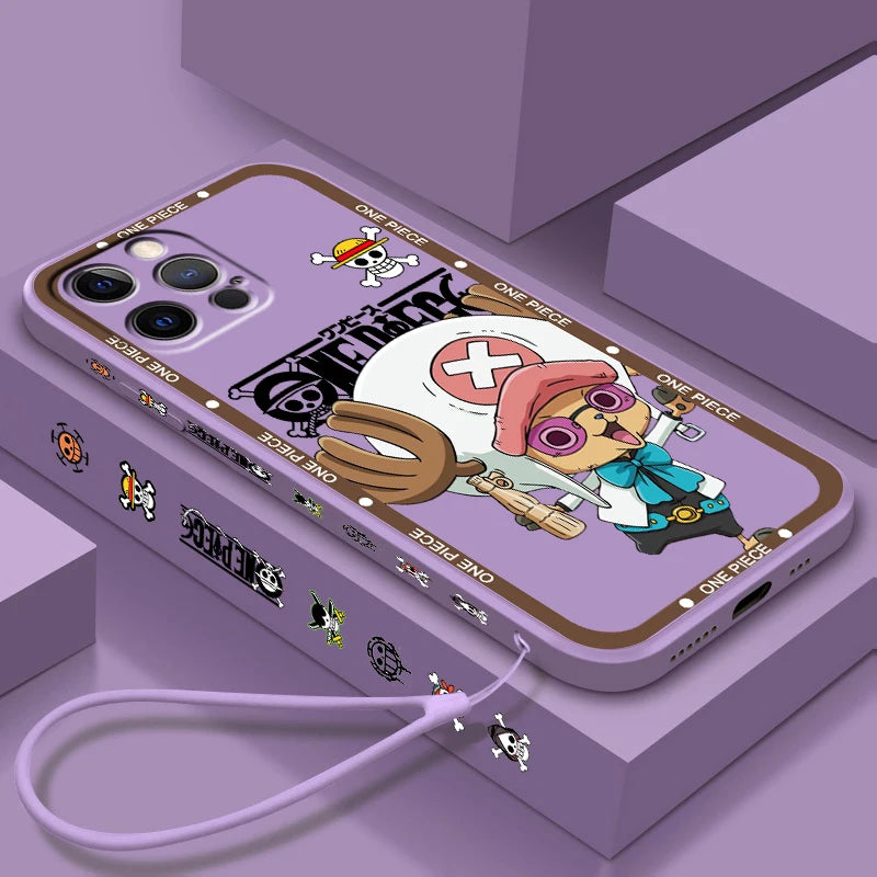 One Piece Chopper Liquid Rope Case for iPhone 15/14/13/12/11/XS/XR